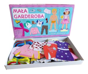 Gra Mała Garderoba- nauka wiązania sznurowadeł