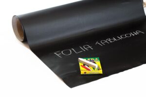 Folia ferromagnetyczna stalowa tablica NS 0,5 mm z klejem kredowy laminat 60x100