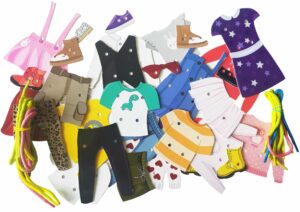 Gra Mała Garderoba- nauka wiązania sznurowadeł