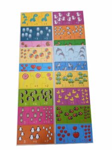 Gra edukacyjna Uczę się dodawać i odejmować 72 el.