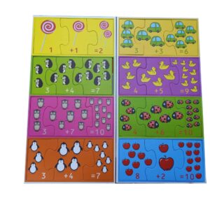 Gra edukacyjna Uczę się dodawać i odejmować 72 el.