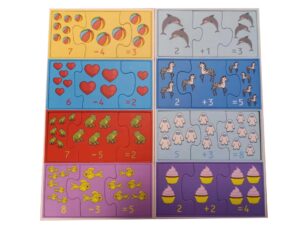 Gra edukacyjna Uczę się dodawać i odejmować 72 el.