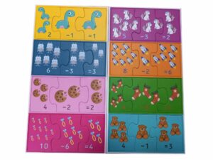 Gra edukacyjna Uczę się dodawać i odejmować 72 el.