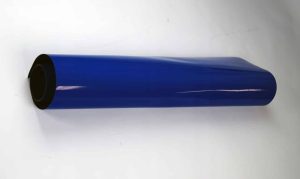 Folia ferromagnetyczna stalowa z klejem i kolorowym laminatem 1 mb