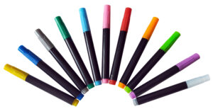 Pisaki markery kredowe do tablic różne kolory 12 szt.