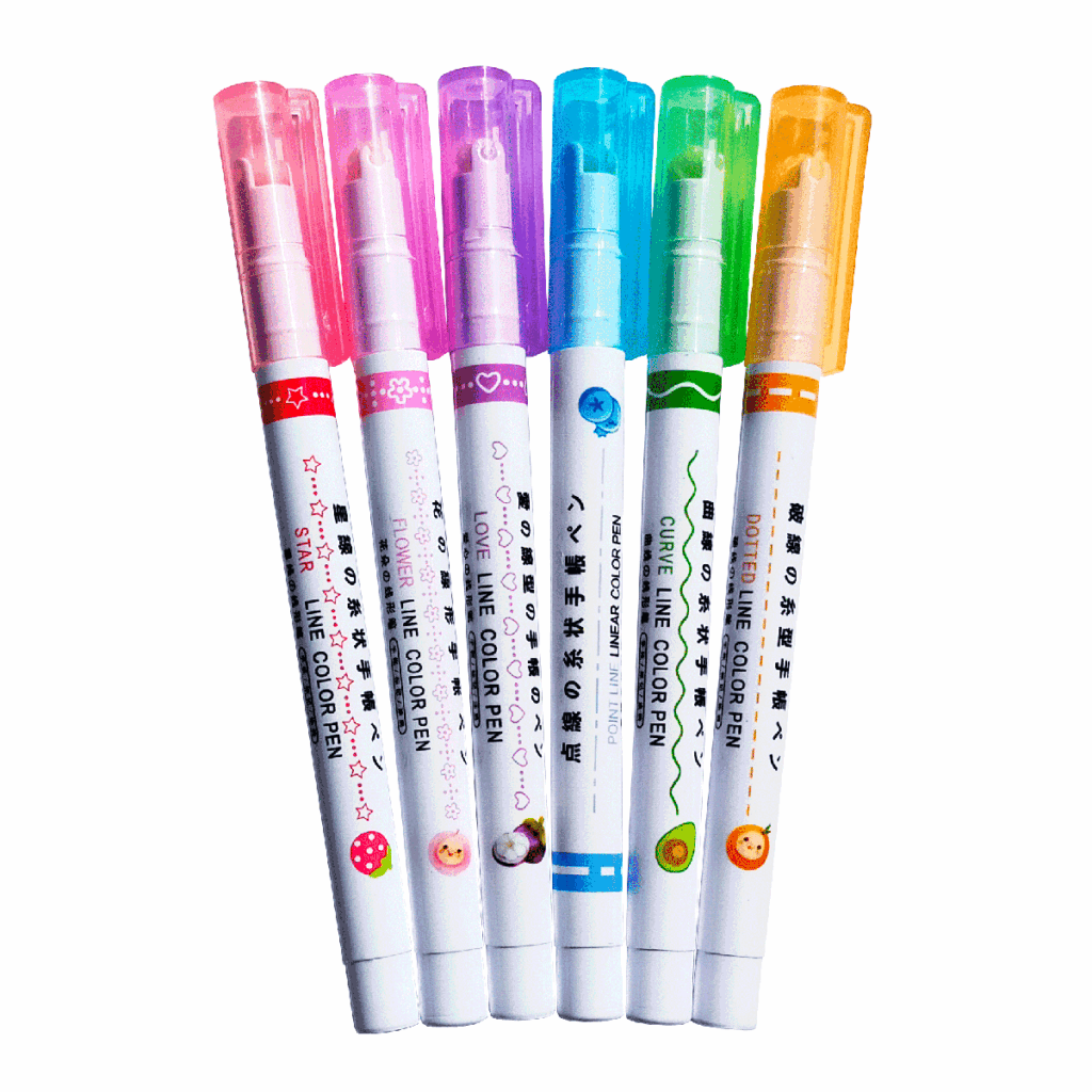 Zestaw 6 pisaków typu roller