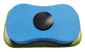 Gąbka do tablic suchościeralnych ze ściereczką 6,5 x 10,5 x 1,5 cm x 1 szt