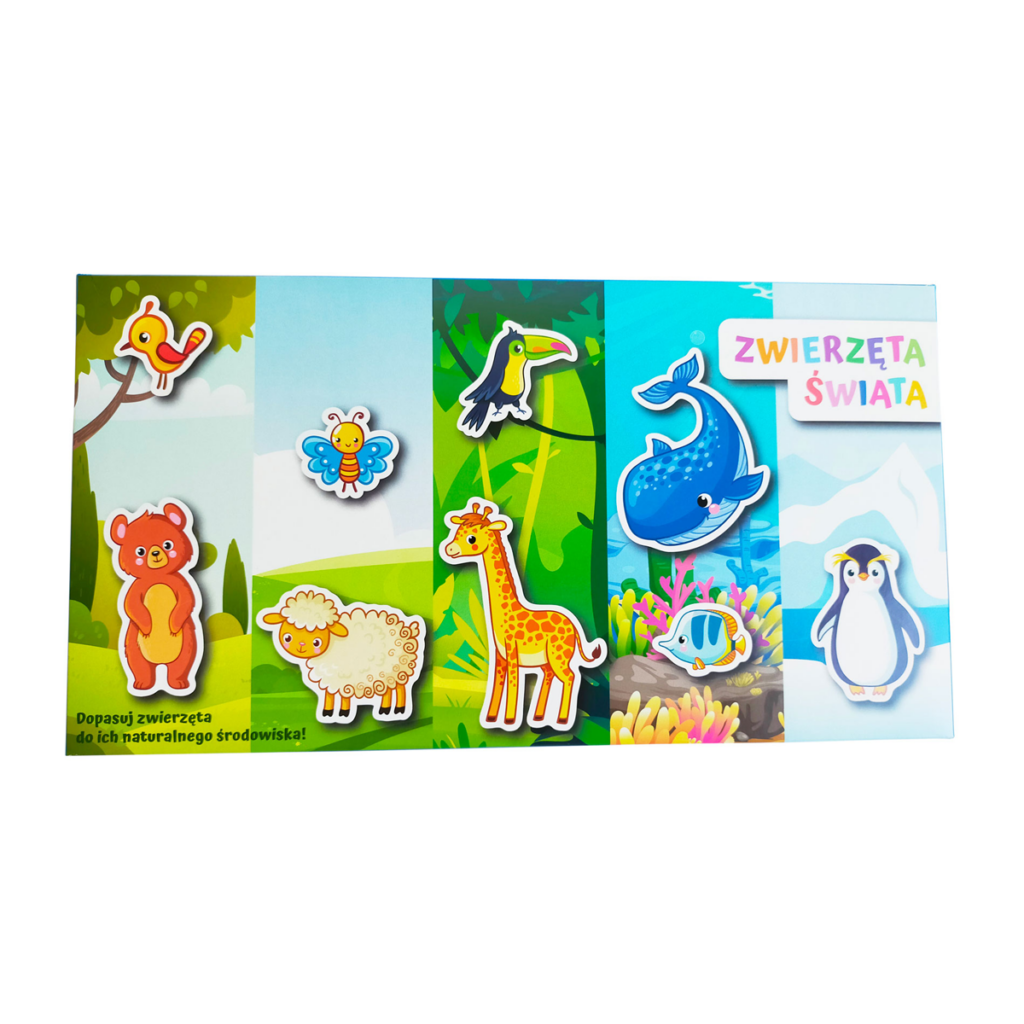 Układanka magnetyczna - zwierzęta świata