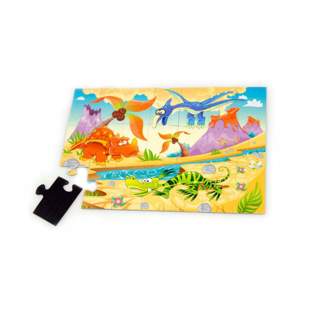 Puzzle magnetyczne - DINOZAURY / 21 el.