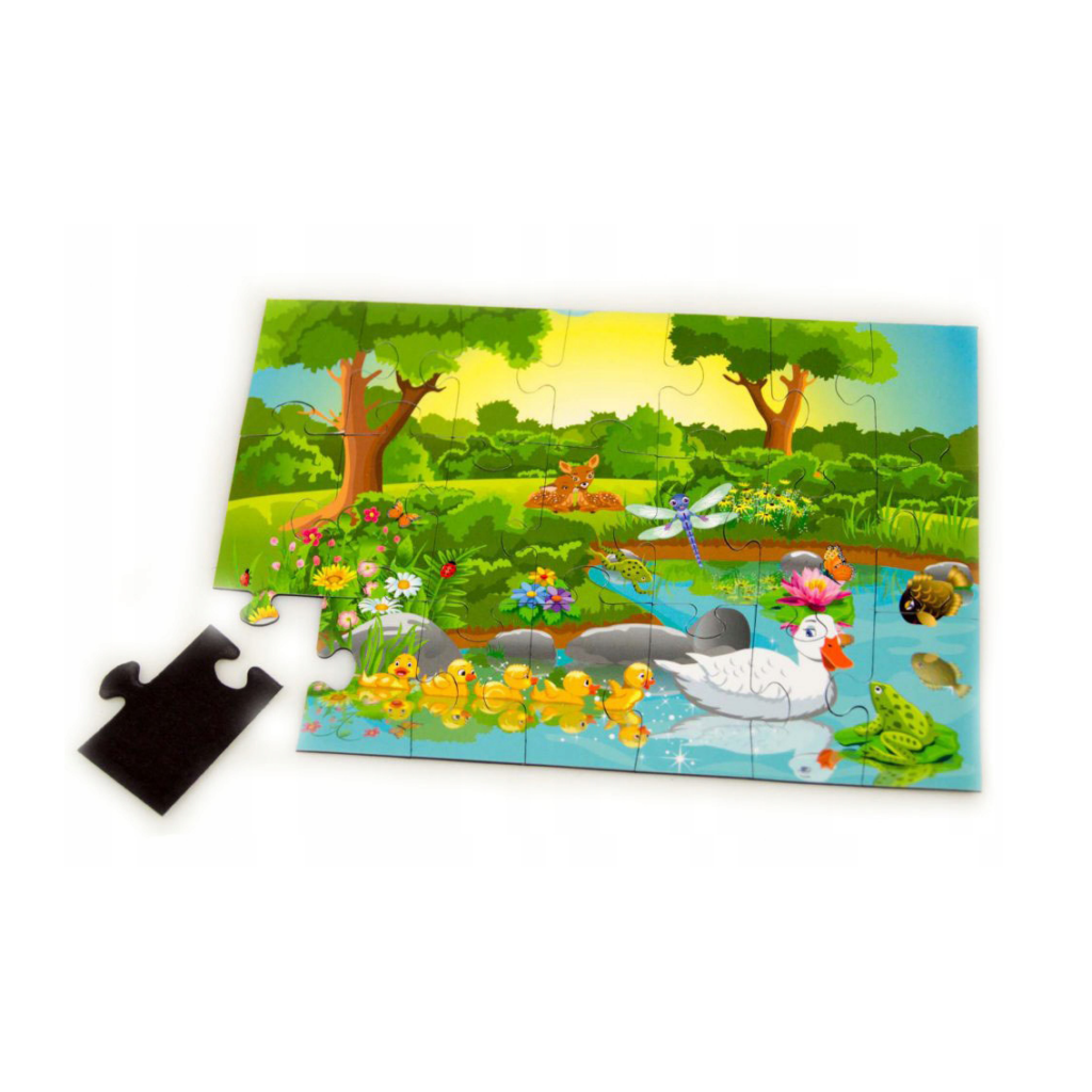 Puzzle magnetyczne - SADZAWKA / 21 el.