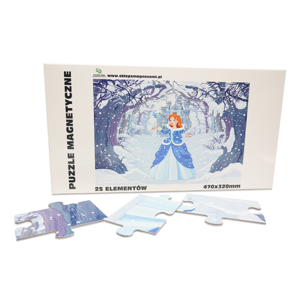 Puzzle magnetyczne - KRÓLOWA LODU / 25 el.