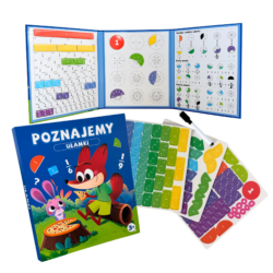 Książeczka magnetyczna Poznajemy ułamki z magnesami i pisakiem